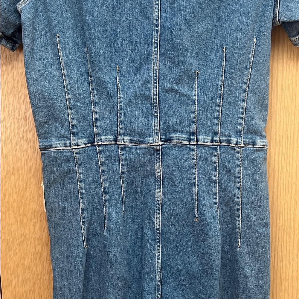 We The Free Jayde Flare Jumpsuit in Sunburst Blue NWT Size XL - Picture 10 of 11